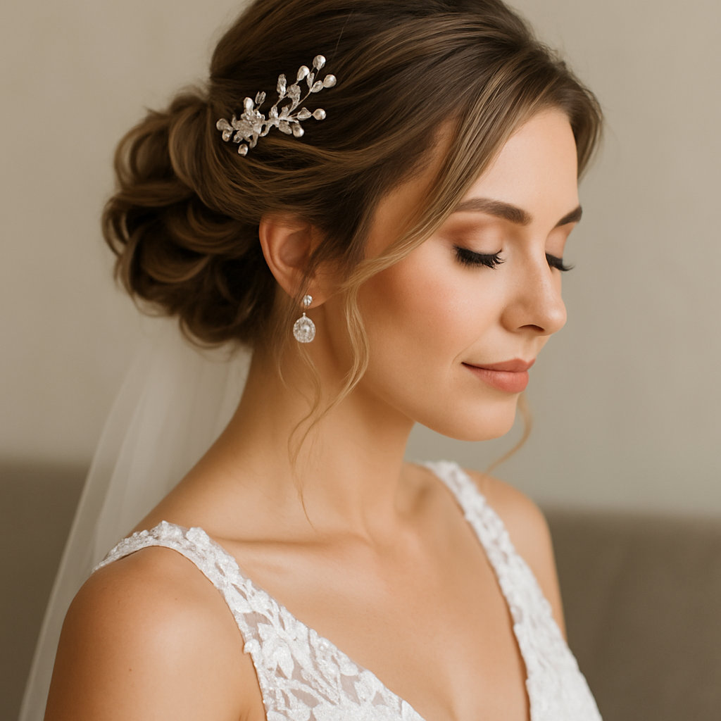 Elegant Bridal Hair Styling by Golden Ash Hair Lounge