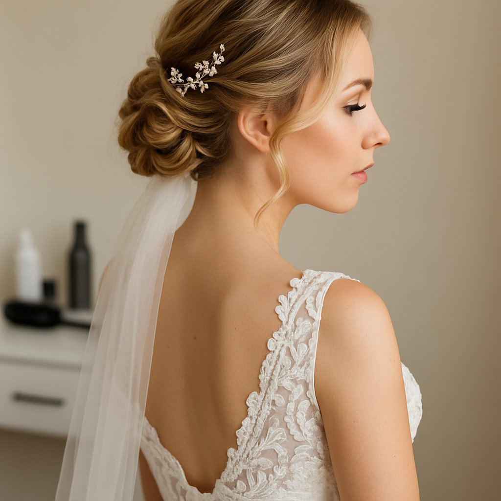 Elegant Bridal Hair Styling by Golden Ash Hair Lounge